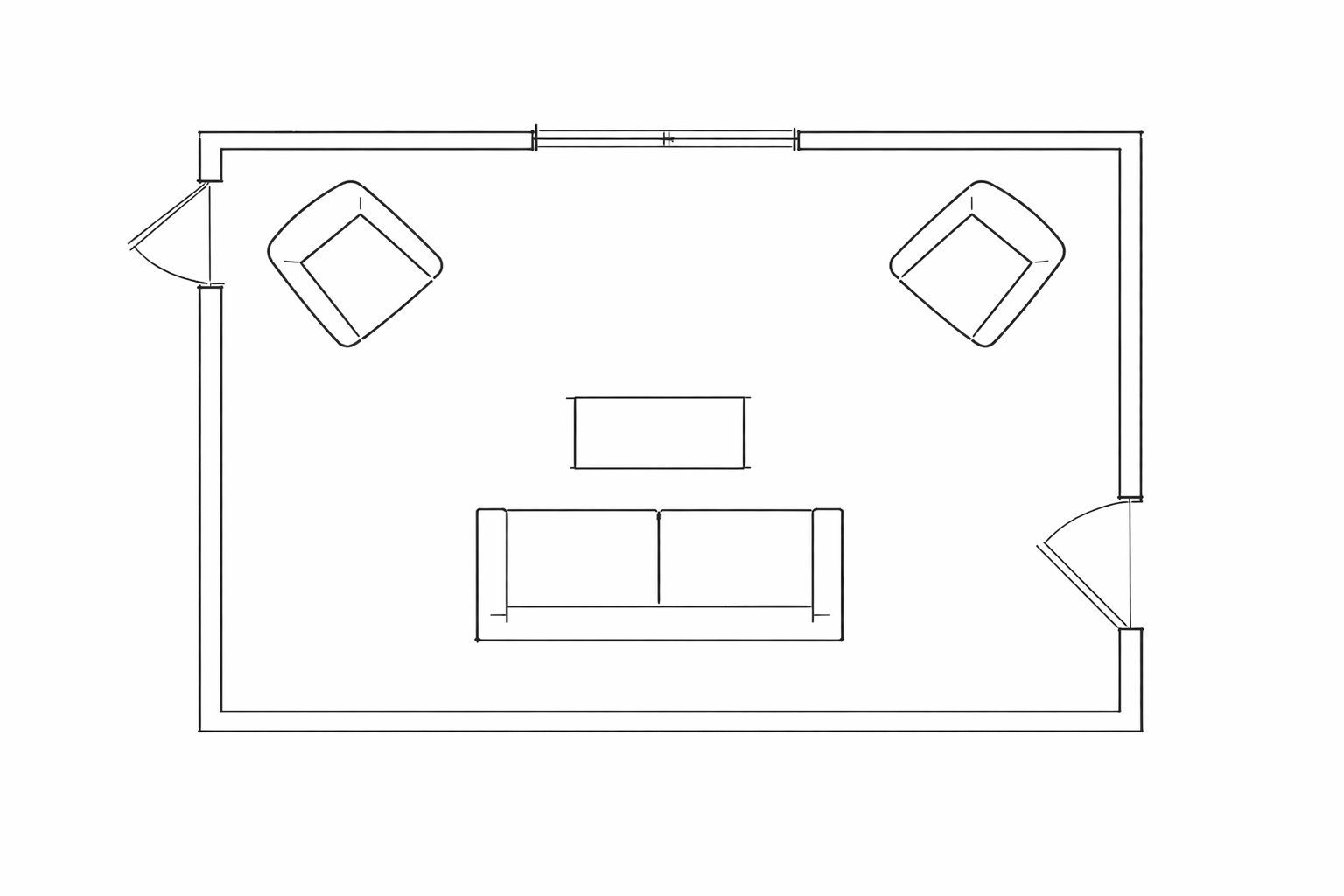 Living room floor plan